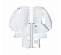 Generico EcoPrice® - Scocche Frog Sinistra e Destra con Targhetta - Ricambi 100% compatibili con macchine caffè Frog componenti originali VARI COLORI (BIANCO)