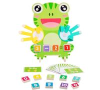 Generico Educational Math Manipulatives - Frog Shaped Teaching Aids for Interactive Learning, Wooden Fun with Colorful Design & Hands On Engagement for Kids Boys Girls Preschoolers Nursery Homeschool