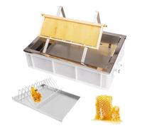 Generico Efficiente Honey Uncapping Stat con Vassoio di Gocciolamento in Acciaio Inox e 62cm Tub di Plastica, Ampio Strumento per la Pulizia Raccolta e Raccolta Lisce sulle Fattorie