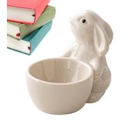 Generico Egg Cup Holder - 3.35 Inch Breakfast Stand | Ceramic Kitchen - Boiled Egg Serving Cup Stable Anti Roll Design For Brunch Dining Table Outdoor Morning Kitchen Use