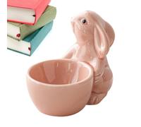 Generico Egg Cup Holder - 3.35 Inch Breakfast Stand | Ceramic Kitchen - Boiled Egg Serving Cup Stable Anti Roll Design For Brunch Dining Table Outdoor Morning Kitchen Use