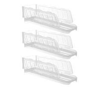 Generico Egg Holder - 10.24 Inch 3 Tier Automatic Rolling Dispenser | Foldable Reusable Egg Storage Rack for Refrigerator Freezer , Kitchen Pantry Cabinet and Home Farmhouse Restaurant