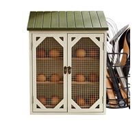 Generico Egg Holder for Counter | Farmhouse Cabinet with Double Doors,Egg Storage Box with Wire Mesh Window - for Home Kitchen Pantry Cabin Coop Farm Market Grocery Store