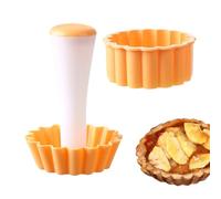 Generico Egg Tart Mold - Non-Stick PP, 3.4x2in, Reusable Baking Tool
