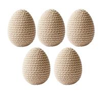 Generico Eggs for Easter, 5 Pieces Knitted Spring Garland Crafts, Stunning Design Fake Easter Eggs, Versatile Occasions for Wreath Garland Home Dining Workplace Party Celebration Vase
