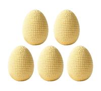 Generico Eggs for Easter, 5 Pieces Knitted Spring Garland Crafts, Stunning Design Fake Easter Eggs, Versatile Occasions for Wreath Garland Home Dining Workplace Party Celebration Vase