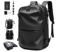 Generico Ekon Backpack, 60L Vacuum Compression Back Pack, Large Capacity Vacuum Travel Backpack With Pump, Vacuum Compression Travel Backpacks (Black*A)