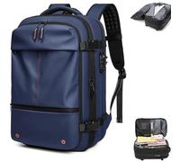 Generico Ekon Backpack, Ekon One Backpack, Air Seal Pro Backpacks, 60l Vacuum Compression Travel Backpacks (Blue,Without Air Pump)