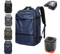 Generico Ekon Backpack, Ekon One Backpack, Vacuum Compression Travel Backpacks, Air Seal Pro Backpacks, 60l Large-Capacity Expandable (Blue,Without Air Pump)
