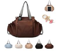 Generico Ekonessential Tote, Ekons-Bag, 2026 New Multifunctional Large Capacity Handbag, 15 Pockets, for Various Occasions (Brown)