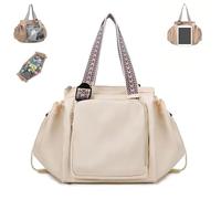 Generico Ekons Essential Tote, Multifunctional Travel Organizer Bag for Ladies, Boasts Great Storage Capacity, for Various Occasions (Off-white)