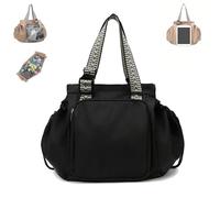 Generico Ekons Essential Tote, Multifunctional Travel Organizer Bag for Ladies, Boasts Great Storage Capacity, for Various Occasions (black)