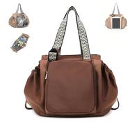 Generico Ekons Essential Tote, Multifunctional Travel Organizer Bag for Ladies, Boasts Great Storage Capacity, for Various Occasions (brown)