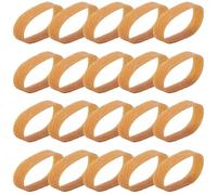 Generico Elastic Ski Straps, 1.1x4.5cm Rubber Brake Retainers, 20 Pieces Tuning Kit, Snowboard Binding Accessories for Winter Sports, Gear Maintenance