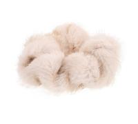 Generico Elastici per Chioma di Peluche Morbidi da Donna, Corda Elastica Decorativa Beige Invernale, Accessorio Multiuso per Acconciature e Braccialetti