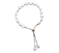 Generico Elastici X Bracciali Gold Plated Jade Butterfly Glass Bracelet For Women Jade Bead Bracelet For Her Him Items Bracciali 7 Anni (b-White, One Size)