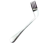 Genérico Elder Feeding Spoon - Utensile angolare curvato, ergonomico per l'erogazione di fork and Spoon | No Angle Adjustment Safe Comfortable Tool For Seniors Disabled Adults Mealtime Assistance Home