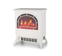 Generico Electric Fireplace Stove Heater Freestanding, Electric Fireplace with Mantel, Portable Indoor Space Heater Portable Fire Place with Overheat Safety Protection 1800W(White)