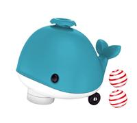 Generico Electric Floating Blow Pipe Ball Toy - 14.3x10.3x12cm Whale Floating Ball | ABS Light Music Omnidirectional Moving Toy | Fun Air Blower Play | Kids Pets Indoor Game Gift