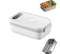 Generico Electric Lunch Box for Adults Self-Heating Food Warmer 7 Time Settings 14000mAh USB Rechargeable Portable for Office, Outdoor, Students