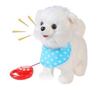 Generico Electric Puppy, Barking Plush Companion, Interactive Moving Cartoon Dog, Soft Walking Simulation Doll, Battery-Powered Toy for Boys Girls Indoor Entertainment Gift