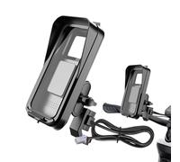 Generico Electric Scooter Phone Holder, Waterproof Handlebar Mount with Rain Cover, 7.8x3.94x6.14 inches Adjustable Case, Ideal for Cycling, Driving, Road Navigation, GPS, Video, Calls, Entertainment