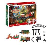 Generico Electric Train Toy | DIY Track With Lights Sound | Locomotive Model Train Track Railway For Kids Boys Girls Youth