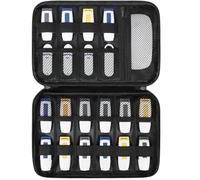 Generico Electronic Accessories Bag, Flash Drive Case, 9.8x6.8 In, Fabric Accessories Organizer, Compact Storage, Portable Usb Pouch for Work, Daily Use, Travel, and Business Trips (Black)