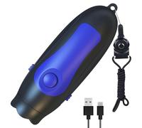 Generico Electronic Whistle - 3 Volume Rechargeable Soccer Football Whistle | Portable Referee Gear | Multi-Scenario Functionality Adjustable Gear for Training Coaching Outdoor Sports Camping Events