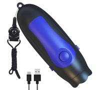 Generico Electronic Whistle - Rechargeable 3 Volume Whistle for Sports Training | Adjustable Gear Electronic Whistles, Soccer, Football, Basketball, Outdoor Activities, And Camping Use, Black Blue