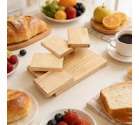 Generico Elegant Sushi Display - Wooden Serving Shelf for Kitchen Dining Party | Japanese Style with Three or Four Steps, Cuisine Stand for Restaurant, Apartment, Catering