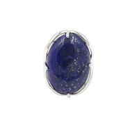 Generico Elegante anello di interfaccia ovale in pietra di cristallo for uomo e donna - Gioielli in stile europeo e americano(LapisLapis)