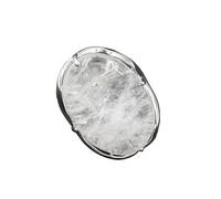 Generico Elegante anello di interfaccia ovale in pietra di cristallo for uomo e donna - Gioielli in stile europeo e americano(Crystal)