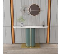 Generico Elegante Tavolo da consolle Moderno Verde - Tavolo da Ingresso e da Divano per l'arredo del corridoio, Perfetto per Il Soggiorno e Piccoli spazi, Design Multifunzionale e Contemporaneo