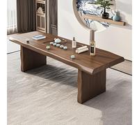 Generico Elegante Tavolo da tè in Legno con Intagli intricati e Superficie Liscia, Vassoio da tè dalla Costruzione Solida per Cerimonie del tè a casa o in Ufficio.,001