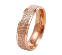 Generico Eleganti fedi nuziali da uomo e da donna in acciaio inossidabile, anelli in oro rosa, gioielli esclusivi per coppie che simboleggiano l'impegno ' eterno Anelli Del Mirino (Rose Gold, C)