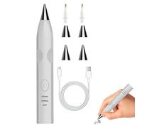 Generico Elektrischer Steine-Malstift - 3-Stufen Perlen Stift mit Aufsätzen | Strassstein Applikator Werkzeug | Für Bastelprojekte Nageldesign Schmuck Stickerei Untersetzer Schlüsselanhänger