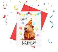 Generico Elephant Birthday Card - Cute Elephant Smooth Paper