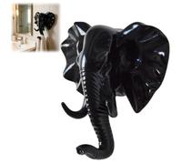 Generico Elephant Key Holder,Elephant Head Shaped Coat Hat Wall Hook,Vintage Rustic Decorative Wall Hooks,Animal Shaped Heavy Duty Hanger,for Kitchen,Bedroom,Entryway,Hallway,Home Decor