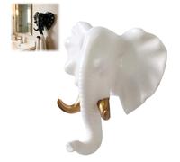 Generico Elephant Key Holder,Elephant Head Shaped Coat Hat Wall Hook,Vintage Rustic Decorative Wall Hooks,Animal Shaped Heavy Duty Hanger,for Kitchen,Bedroom,Entryway,Hallway,Home Decor