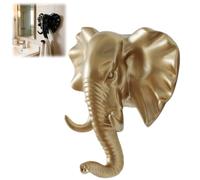 Generico Elephant Key Holder,Elephant Head Shaped Coat Hat Wall Hook,Vintage Rustic Decorative Wall Hooks,Animal Shaped Heavy Duty Hanger,for Kitchen,Bedroom,Entryway,Hallway,Home Decor
