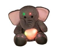 Generico Elephant Plush With LED Light | Cute Cuddly Stuffed Animal Night Light Toy, Soft Plush For Kids, Adults, Girls & Boys, Bedroom, Living Room, Shelf, Office, Car, Birthday & Children’s Day