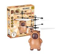 Generico Elicottero Giocattolo per Bambini,Aereo Figurato A Forma Di Capibara Con Sensore Di Movimento,Elicottero volante a forma di figura | Giochi da Interno ed Esterno, e Giardino