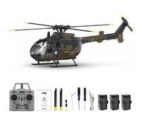 Generico Elicottero RC Era C180 Brushless, 6CH con Giroscopio a 6 Assi, Flusso Ottico, Mantenimento dell'Altitudine, Decollo con Un Tasto e Volo Invertito per Principianti RTF,3 Battery