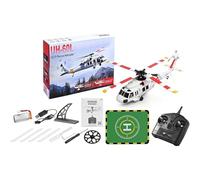Generico Elicottero RC K270 UH-60L, Classe 170 2.4G 4CH 4-Rotore Flybarless con Controllo Remoto, Posizionamento a Flusso Ottico/Altitudine Barometrica - RTF,1 Battery