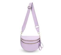 Generico Elysir Crossbody Bag, Roomie Bum Bag, Adjustable Shoulder Strap, for Women, Double Pockets With Large Capacity (light purple)