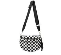 Generico Elysir Crossbody Bag, The Roomie Bum Bag, Adjustable Shoulder Strap, Large Capacity Waterproof Messenger Bag for Travel (B)