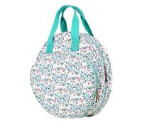 Generico Embroidery Case Organizer, Embroidery Supplies Storage, Round Embroidery Bag, Embroidery Craft Tote, Multi-Pocket Organizer, Knitting Supplies Organizer for Beginners (Strong Polyester)