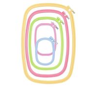 Generico Embroidery Hoop |5 Pieces Handmade Craft Tools Adjustable Screw DIY Sewing Set | with Adjustable Screw DIY Sewing Hoop | for Beginners Women Crafts Learning Practice Display Home Decor