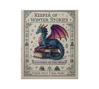 Generico Embroidery Kit | Dragon Sewing Pattern | Hand Craft Set | Classic Linen Embroidery Design For Beginners Adults Teens Home Decor Gift Project